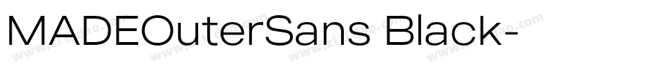 MADEOuterSans Black字体转换